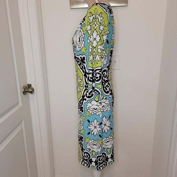 London Style, Size 8, Brightly Printed Floral Dress, EUC - Picture 3 of 8